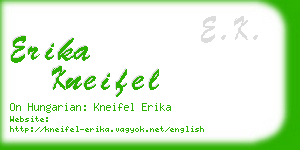 erika kneifel business card